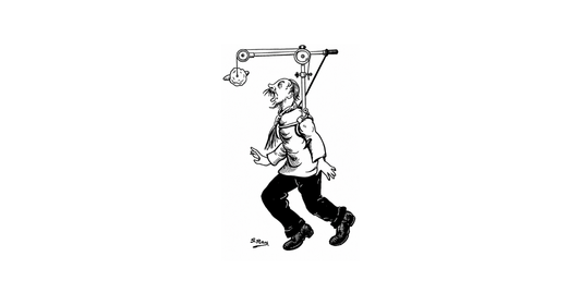 Sukumar Ray's original drawing for Khuror Kol from Abol Tabol
