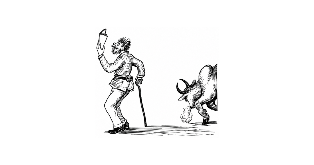 Sukumar Ray's original drawing for Ki Muskil from Abol Tabol
