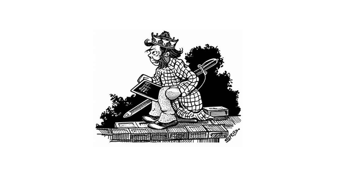 Sukumar Ray's original drawing for Nyara Beltolay Jay Kobar from Abol Tabol